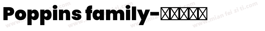 Poppins family字体转换
